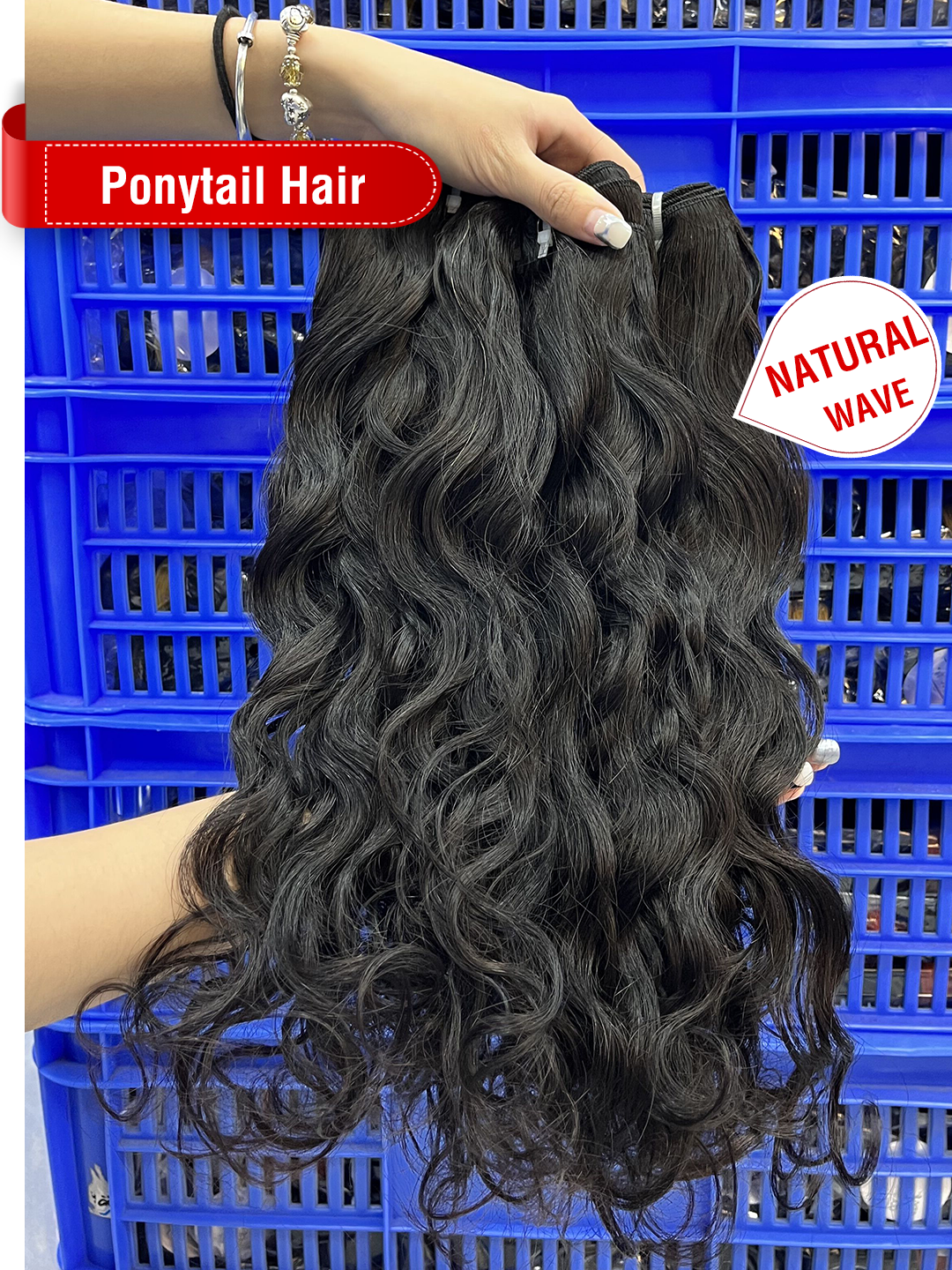 Ponytail Hair Natural Color Bundle
