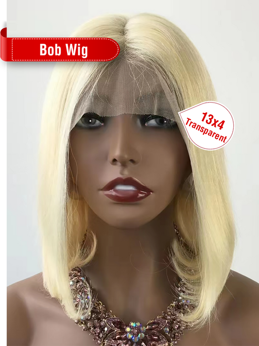 Color 613# 13x4 Transparent Lace Bob Wig