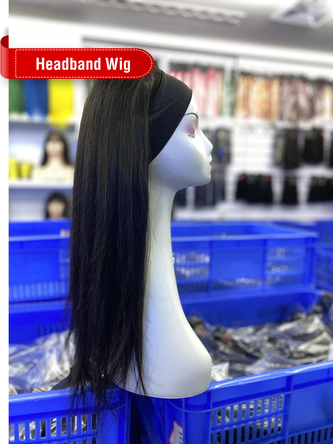 Natural Color Headband Wig