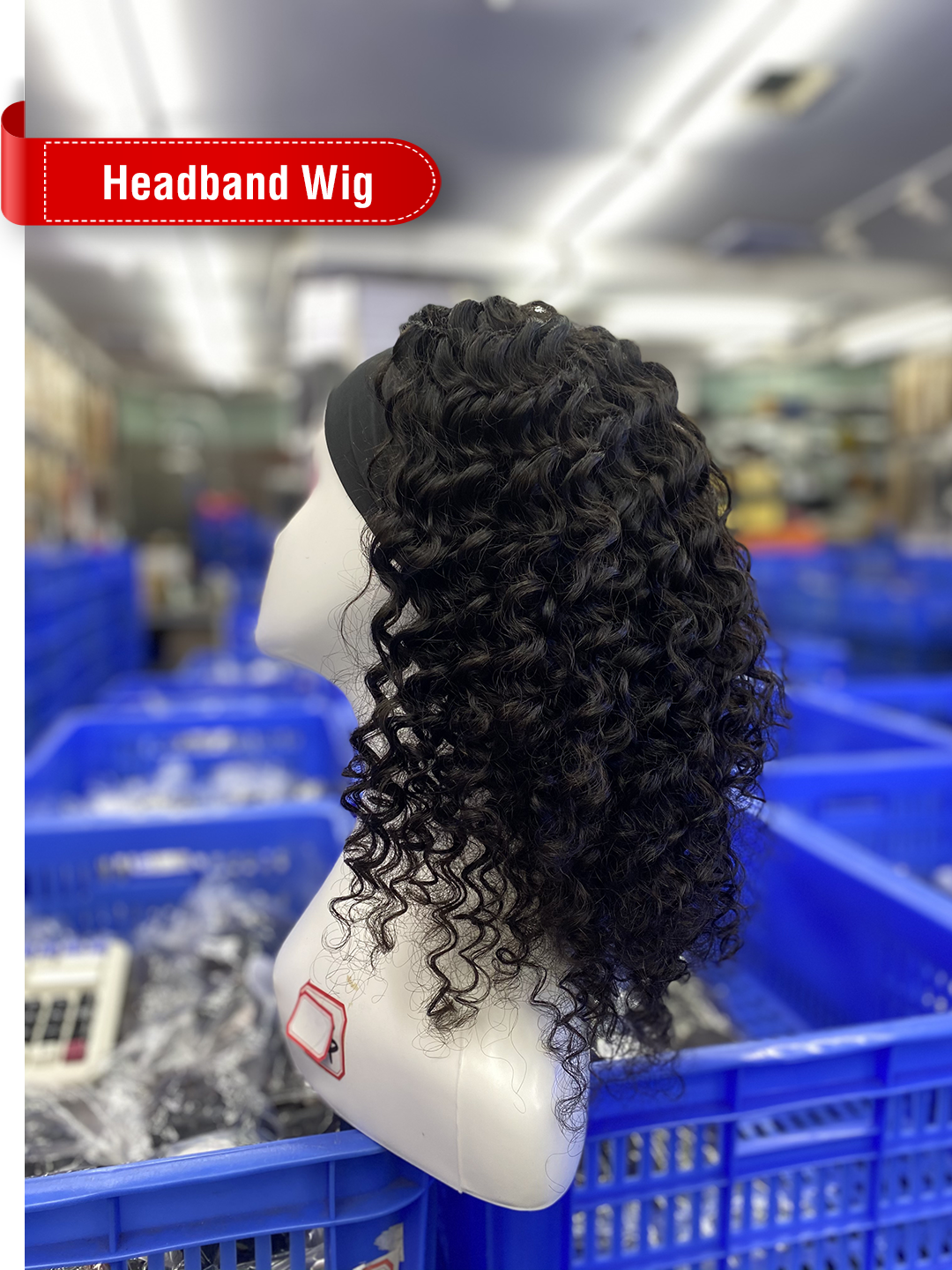 Natural Color Headband Wig