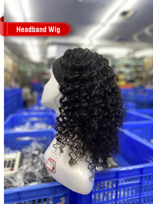 Natural Color Headband Wig