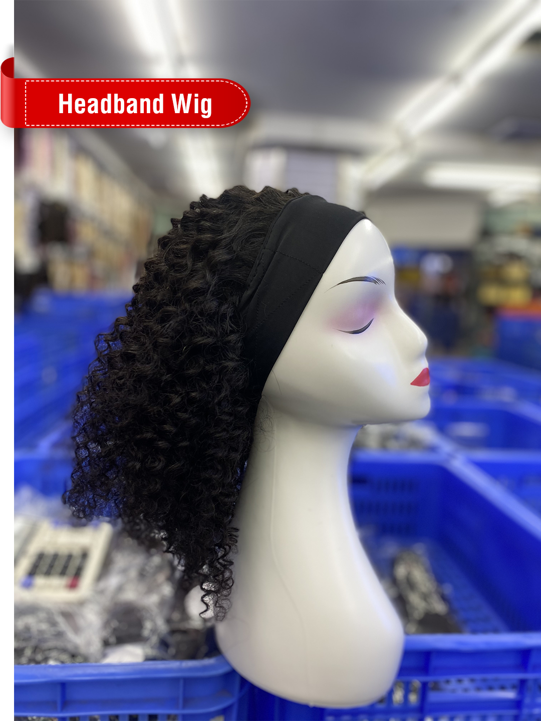 Natural Color Headband Wig