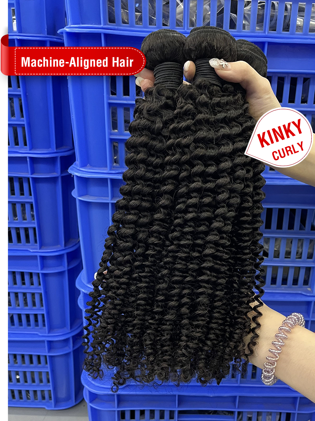 Machine-Aligned Hair Natural Color Bundle