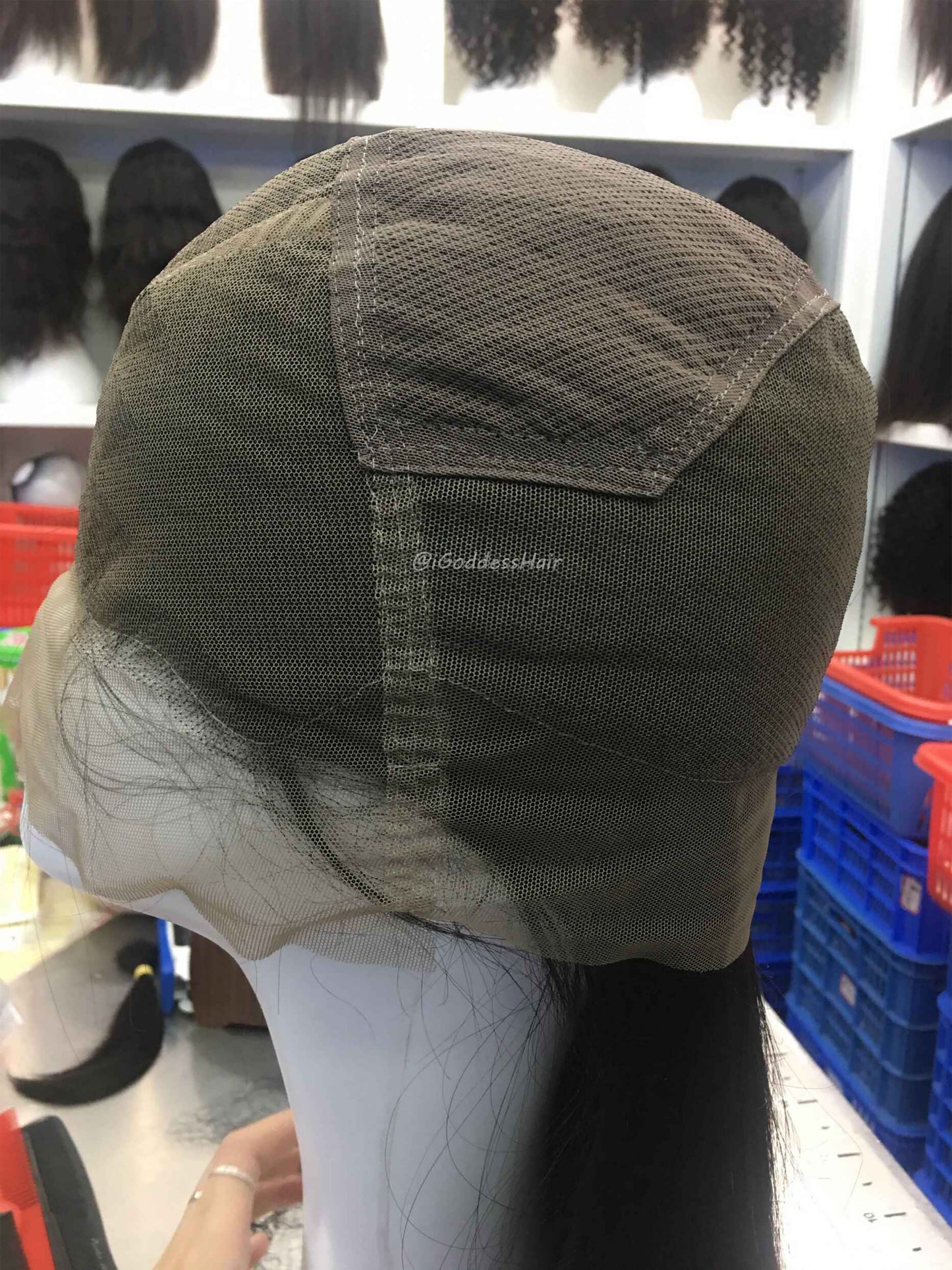 Machine-Aligned Hair Full Lace Wig