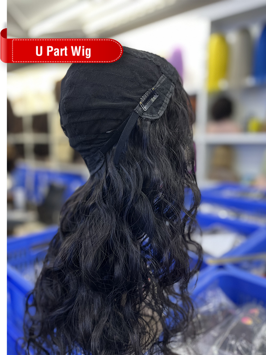 Natural Color U Part Wig