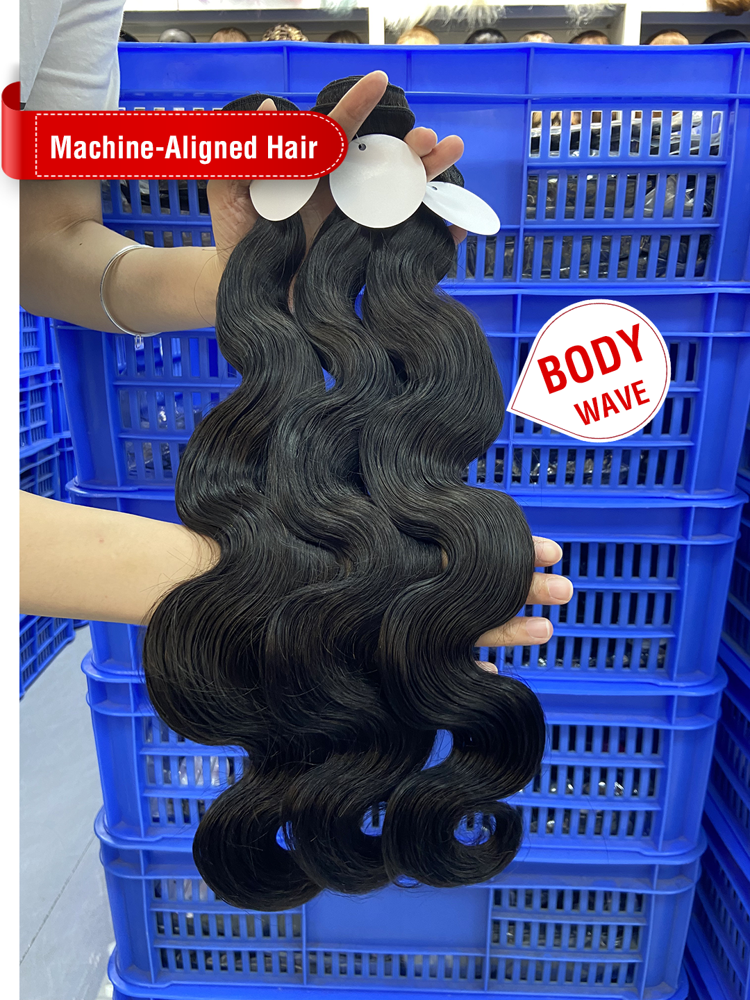 Machine-Aligned Hair Natural Color Bundle