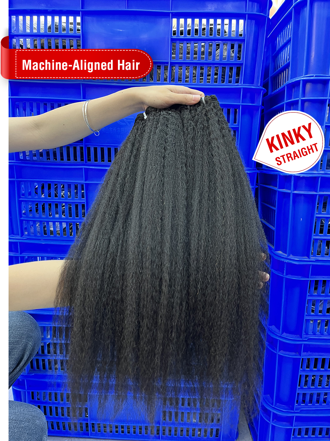 Machine-Aligned Hair Natural Color Bundle