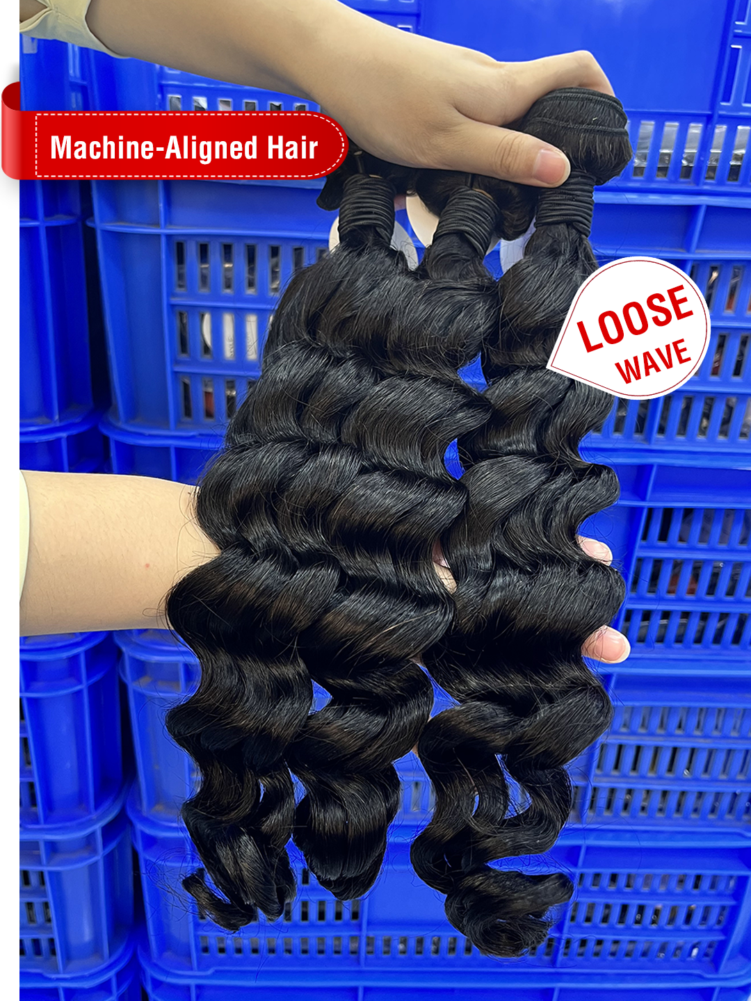 Machine-Aligned Hair Natural Color Bundle