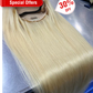 Ponytail Hair Color 613# Straight 13x4 Transparent Lace Frontal Wig