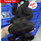 Ponytail Hair Natural Color Bundle