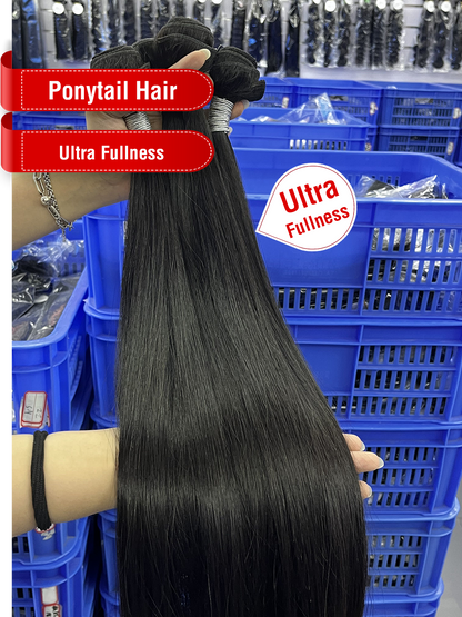 Ponytail Hair Natural Color Bundle - Ultra Fullness