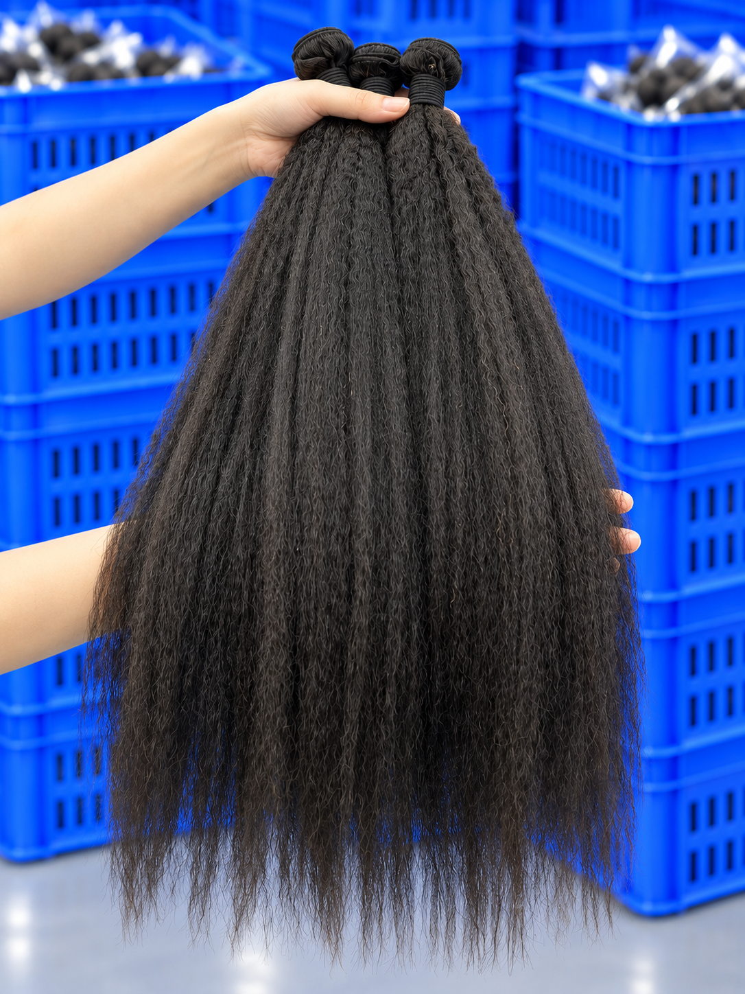 Machine-Aligned Hair Natural Color Bundle