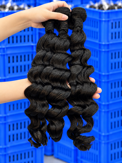 Machine-Aligned Hair Natural Color Bundle