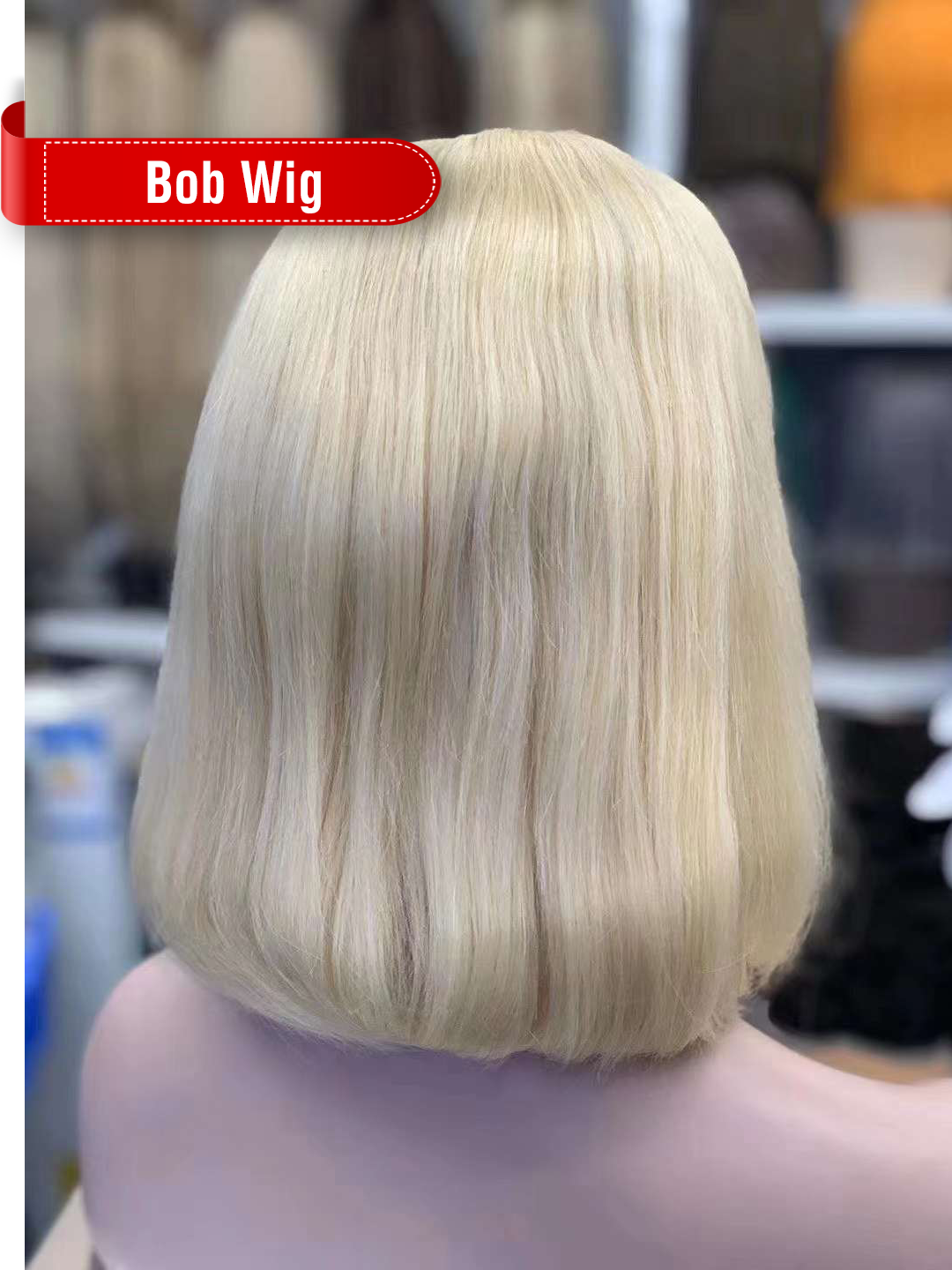 Color 613# 13x4 Transparent Lace Bob Wig