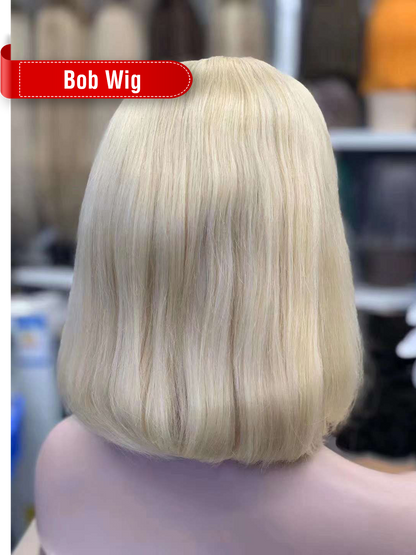 Color 613# 13x4 Transparent Lace Bob Wig