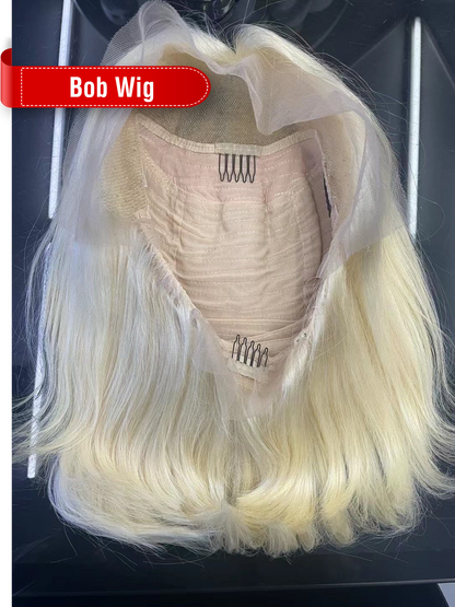Color 613# 13x4 Transparent Lace Bob Wig