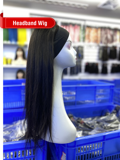 Natural Color Headband Wig
