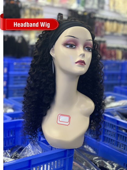Natural Color Headband Wig