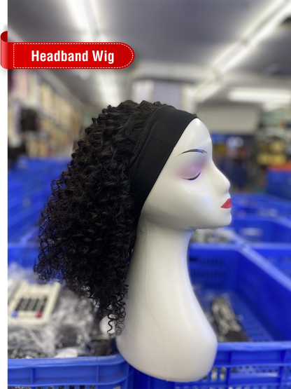 Natural Color Headband Wig