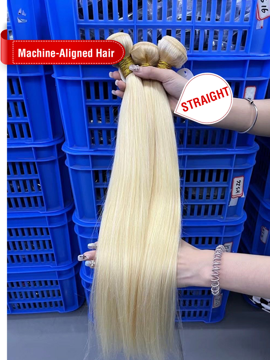 Machine-Aligned Hair Color 613# Bundle