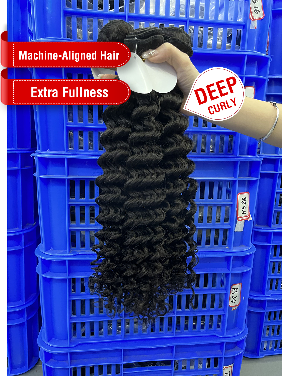 Machine-Aligned Hair Natural Color Bundle - Extra Fullness