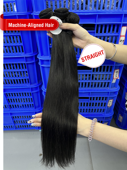 Machine-Aligned Hair Natural Color Bundle