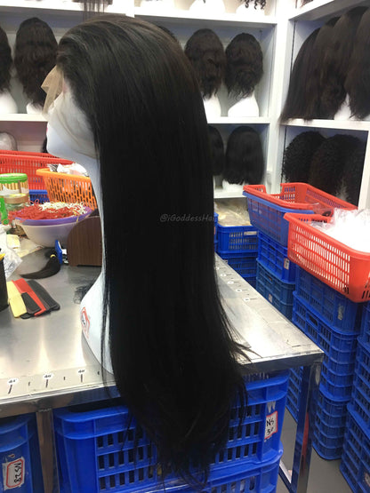 Machine-Aligned Hair Full Lace Wig