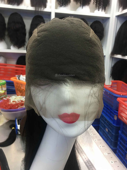 Machine-Aligned Hair Full Lace Wig